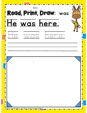 Sight word was
